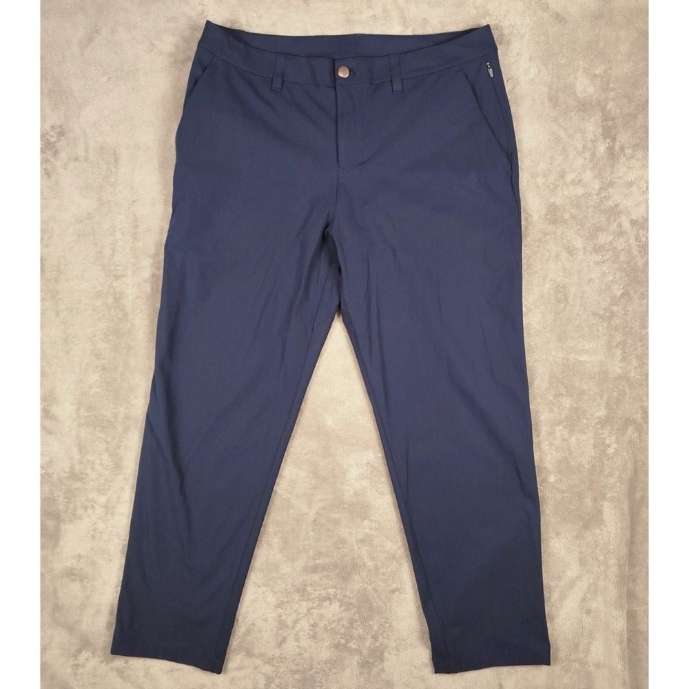 Lululemon ABC Straight Classic‎ Blue Navy Men's 33 Warpstreme 5-Pocket